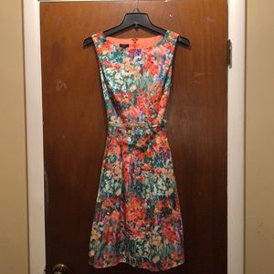 Painted Flowers Formal/Spring Dress